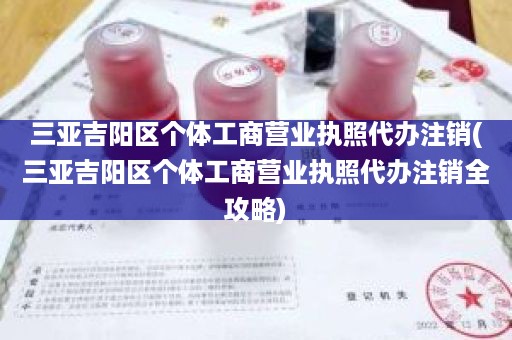 三亚吉阳区个体工商营业执照代办注销(三亚吉阳区个体工商营业执照代办注销全攻略)
