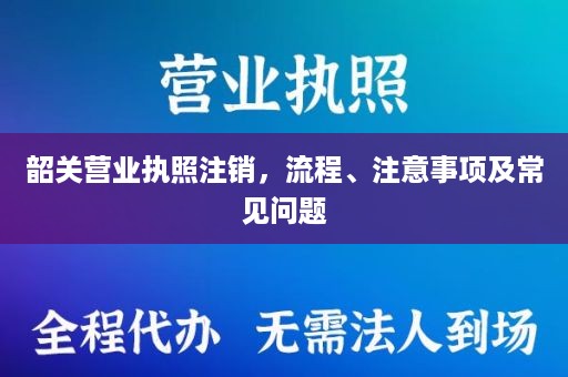 韶关营业执照注销，流程、注意事项及常见问题