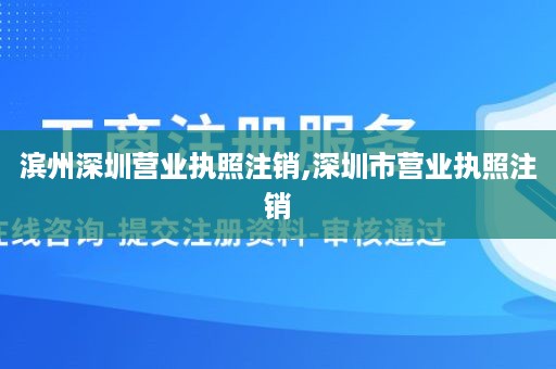 滨州深圳营业执照注销,深圳市营业执照注销