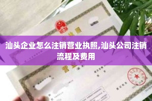 汕头企业怎么注销营业执照,汕头公司注销流程及费用