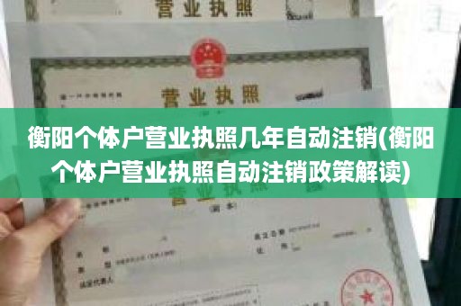 衡阳个体户营业执照几年自动注销(衡阳个体户营业执照自动注销政策解读)