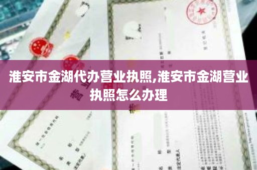 淮安市金湖代办营业执照,淮安市金湖营业执照怎么办理