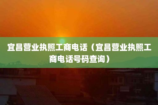 宜昌营业执照工商电话（宜昌营业执照工商电话号码查询）