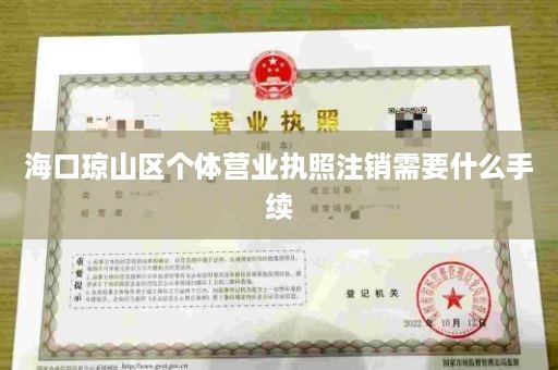 海口琼山区个体营业执照注销需要什么手续