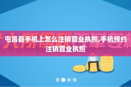 屯昌县手机上怎么注销营业执照,手机预约注销营业执照