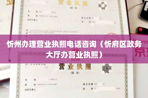忻州办理营业执照电话咨询（忻府区政务大厅办营业执照）