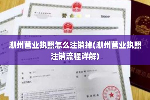 潮州营业执照怎么注销掉(潮州营业执照注销流程详解)