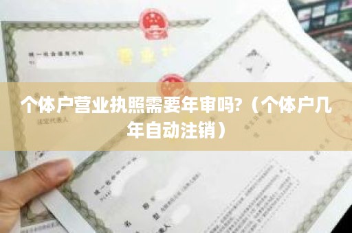 个体户营业执照需要年审吗?（个体户几年自动注销）