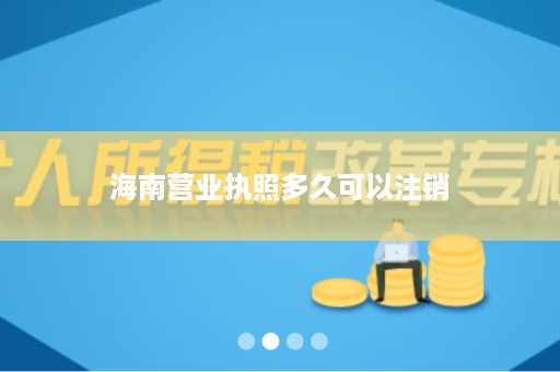 海南营业执照多久可以注销