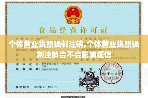 个体营业执照强制注销,个体营业执照强制注销会不会影响征信