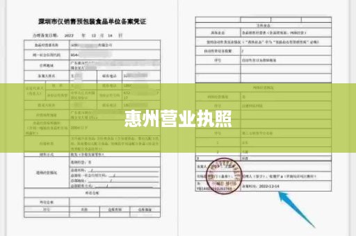 惠州营业执照