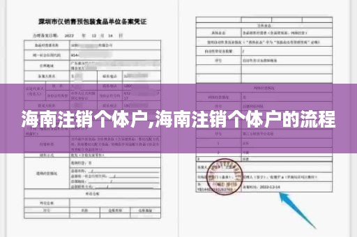 海南注销个体户,海南注销个体户的流程