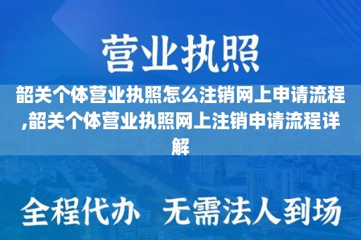 韶关个体营业执照怎么注销网上申请流程,韶关个体营业执照网上注销申请流程详解