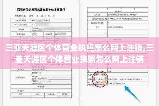 三亚天涯区个体营业执照怎么网上注销,三亚天涯区个体营业执照怎么网上注销