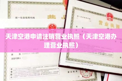 天津空港申请注销营业执照（天津空港办理营业执照）