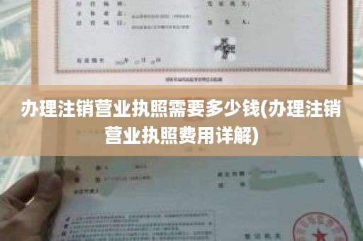 办理注销营业执照需要多少钱(办理注销营业执照费用详解)