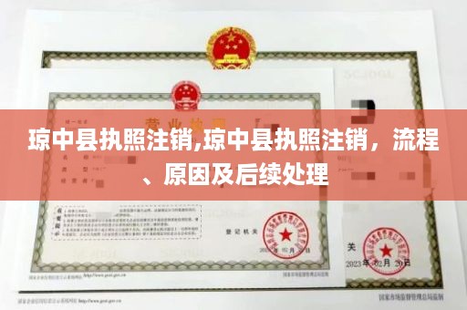 琼中县执照注销,琼中县执照注销，流程、原因及后续处理