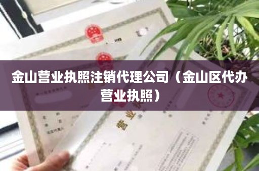 金山营业执照注销代理公司（金山区代办营业执照）
