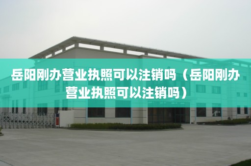 岳阳刚办营业执照可以注销吗（岳阳刚办营业执照可以注销吗）