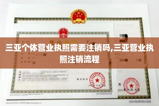 三亚个体营业执照需要注销吗,三亚营业执照注销流程