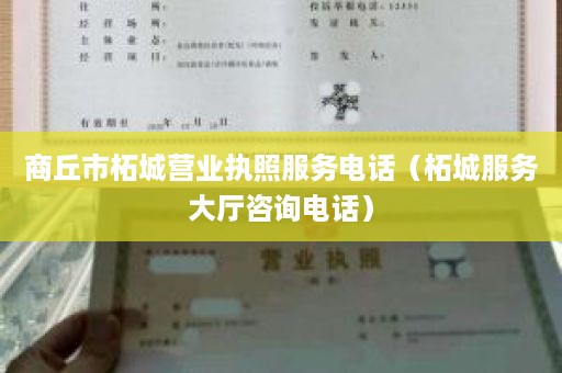 商丘市柘城营业执照服务电话（柘城服务大厅咨询电话）