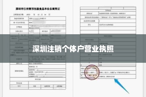 深圳注销个体户营业执照