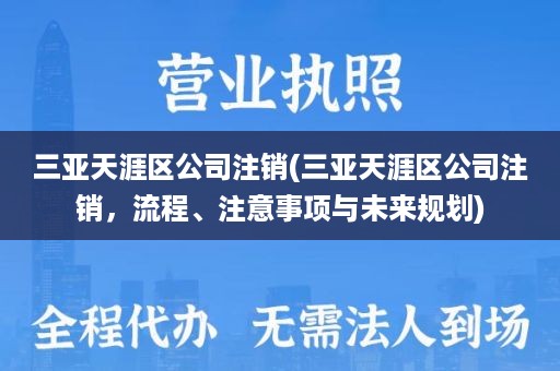 三亚天涯区公司注销(三亚天涯区公司注销，流程、注意事项与未来规划)
