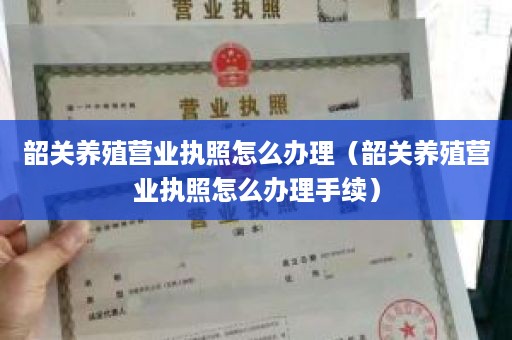 韶关养殖营业执照怎么办理（韶关养殖营业执照怎么办理手续）