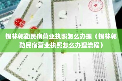 锡林郭勒民宿营业执照怎么办理（锡林郭勒民宿营业执照怎么办理流程）