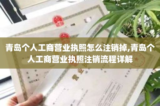 青岛个人工商营业执照怎么注销掉,青岛个人工商营业执照注销流程详解