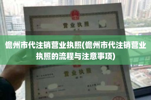 儋州市代注销营业执照(儋州市代注销营业执照的流程与注意事项)