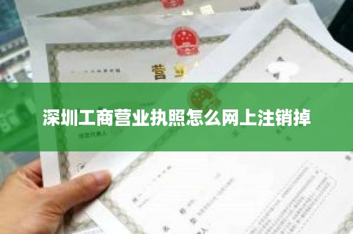 深圳工商营业执照怎么网上注销掉