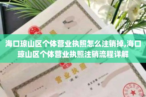 海口琼山区个体营业执照怎么注销掉,海口琼山区个体营业执照注销流程详解