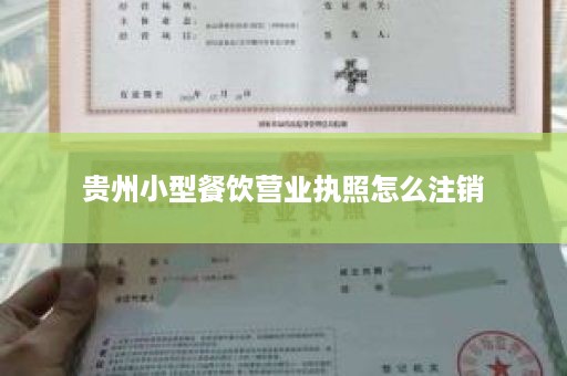 贵州小型餐饮营业执照怎么注销
