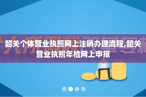 韶关个体营业执照网上注销办理流程,韶关营业执照年检网上申报