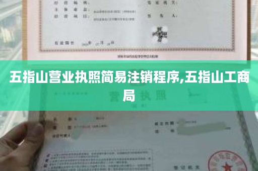 五指山营业执照简易注销程序,五指山工商局