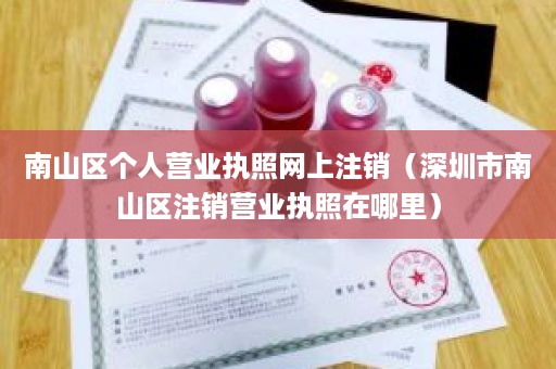 南山区个人营业执照网上注销（深圳市南山区注销营业执照在哪里）