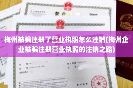 梅州被骗注册了营业执照怎么注销(梅州企业被骗注册营业执照的注销之路)