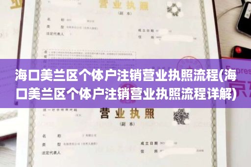 海口美兰区个体户注销营业执照流程(海口美兰区个体户注销营业执照流程详解)