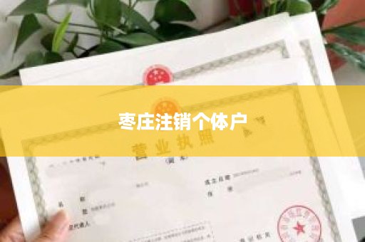 枣庄注销个体户