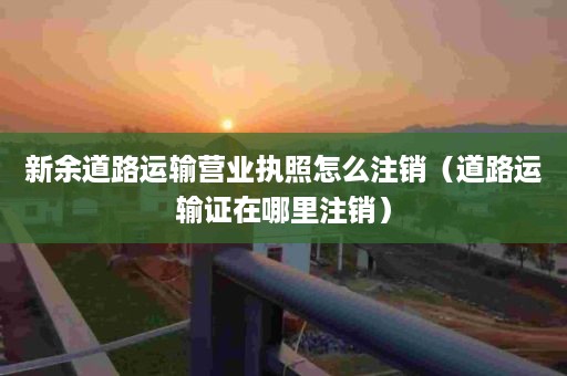 新余道路运输营业执照怎么注销（道路运输证在哪里注销）