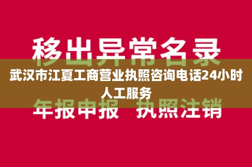 武汉市江夏工商营业执照咨询电话24小时人工服务