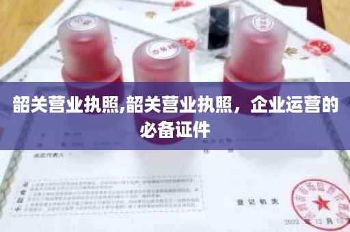 韶关营业执照,韶关营业执照，企业运营的必备证件