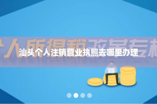 汕头个人注销营业执照去哪里办理