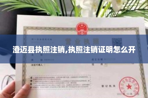 澄迈县执照注销,执照注销证明怎么开