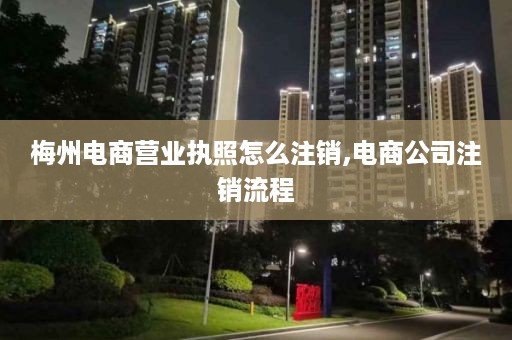 梅州电商营业执照怎么注销,电商公司注销流程