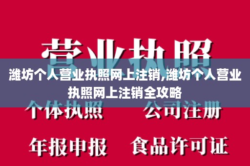 潍坊个人营业执照网上注销,潍坊个人营业执照网上注销全攻略