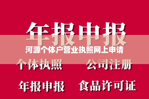 河源个体户营业执照网上申请