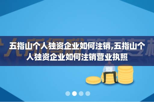 五指山个人独资企业如何注销,五指山个人独资企业如何注销营业执照