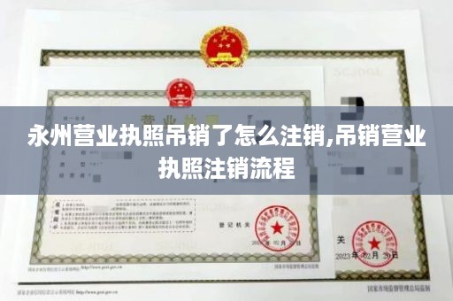 永州营业执照吊销了怎么注销,吊销营业执照注销流程